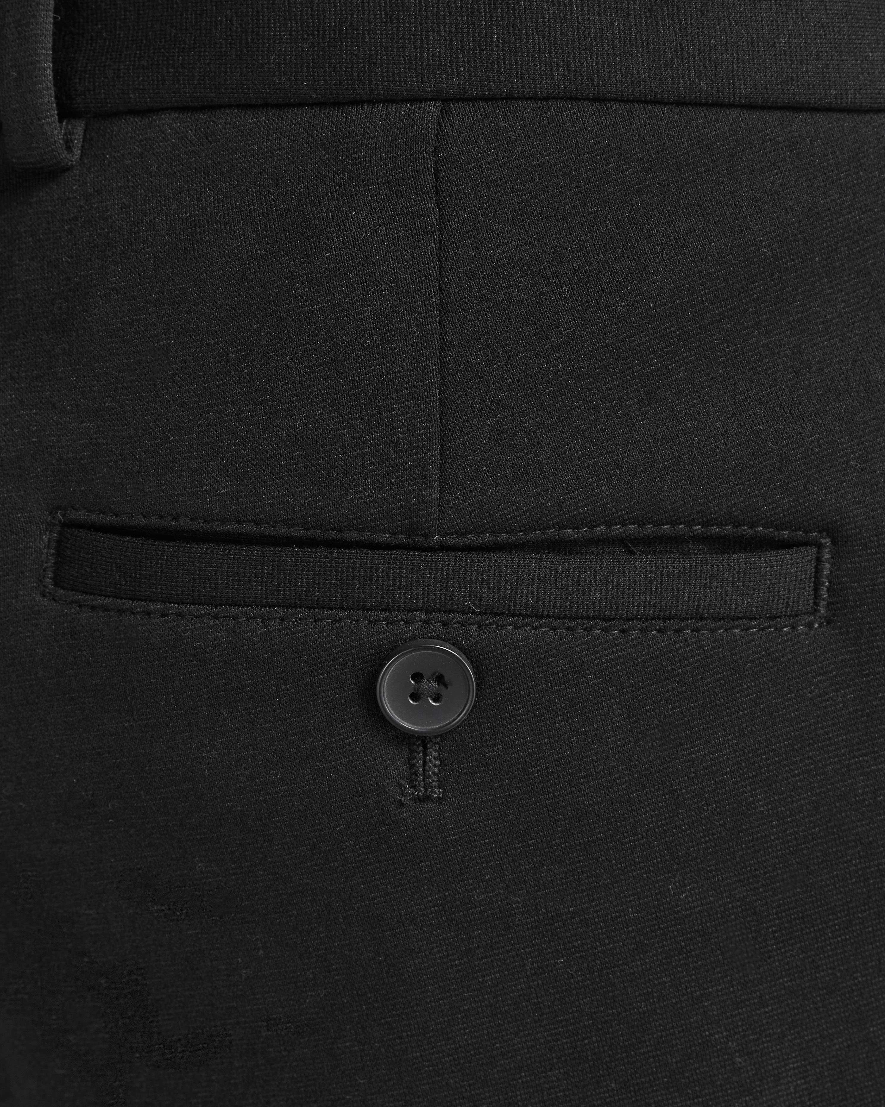 Pantalone chino nero in jersey