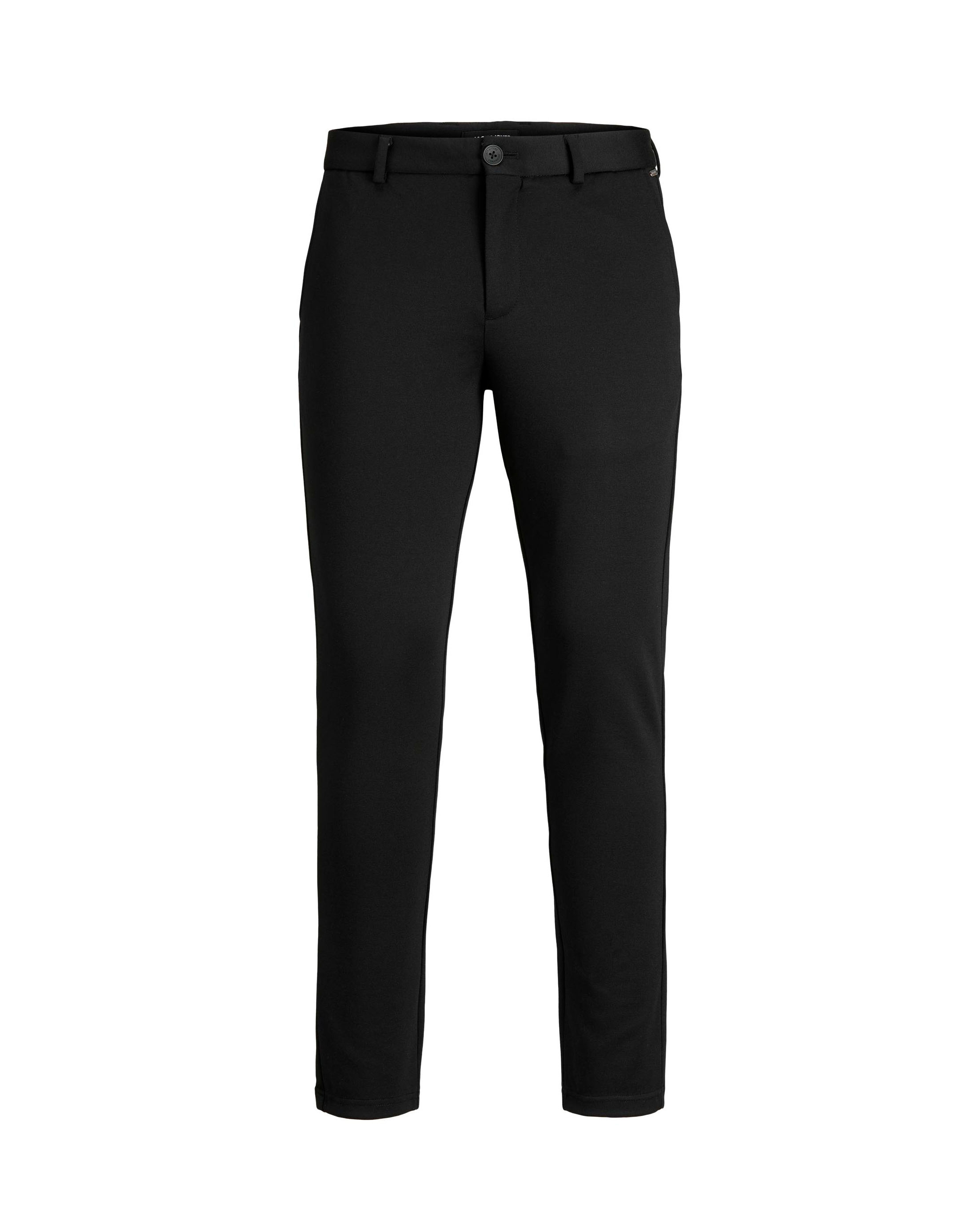 Pantalone chino nero in jersey