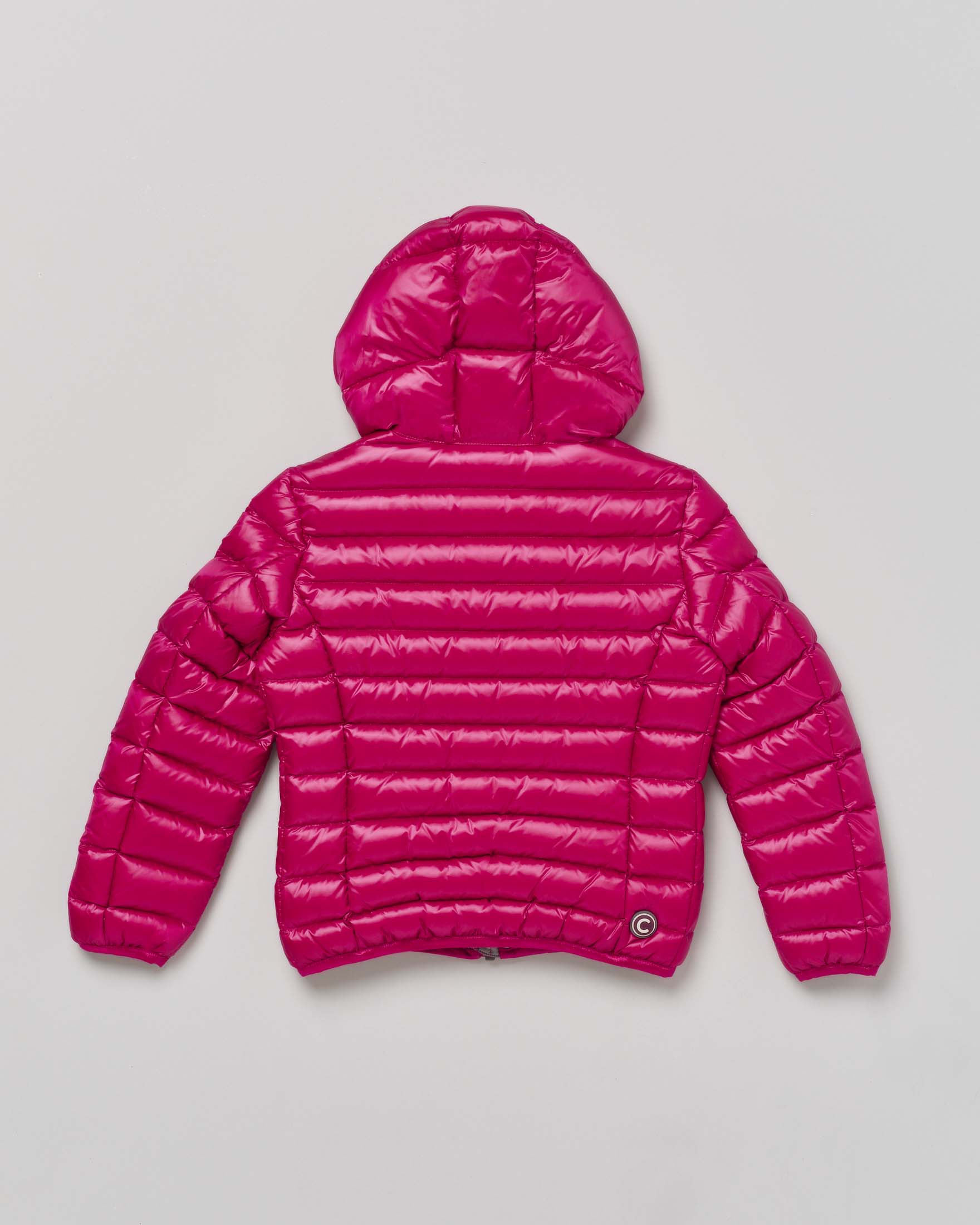 Piumino lampone con cappuccio fisso 4-6 anni