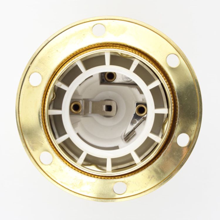 Portalampade E27 Vintage In Ottone E Porcellana | Per Bassa Tensione 12/24V | Stile Retrò - Foto 7