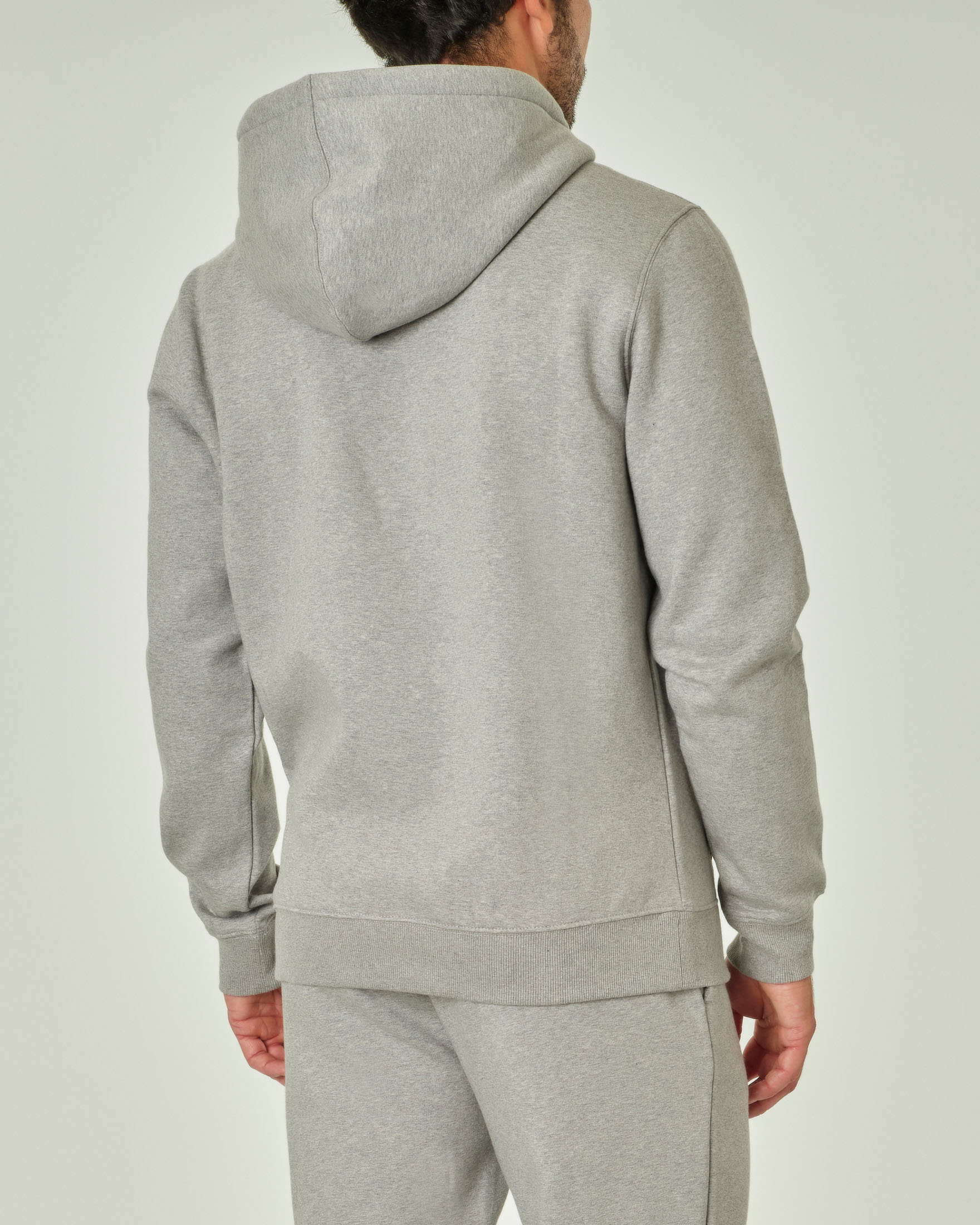 Felpa Dickies grigia con cappuccio in cotone con patch porta logo al petto