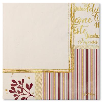 20 TOVAGLIOLI 33x33 3V ROSE GOLD X-MAS