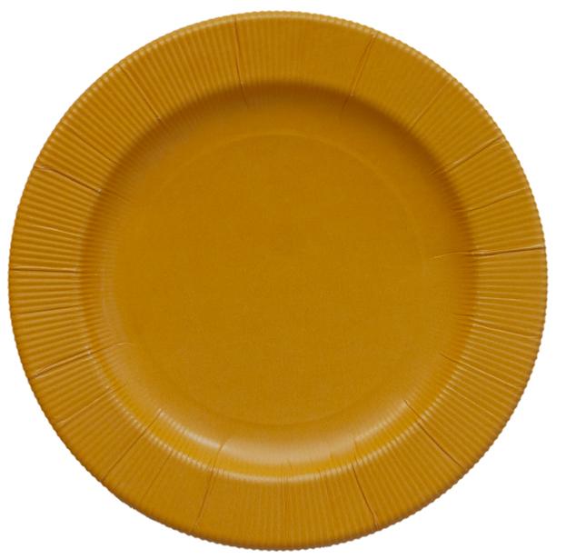 EX.TRA. PLASTIC FREE  - 8 PIATTI PICCOLI RIGHE Ø 21 AGRUME