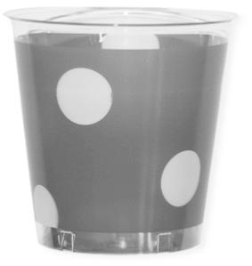 10 BICCHIERI KRISTALL cc.300 POIS ARGENTO