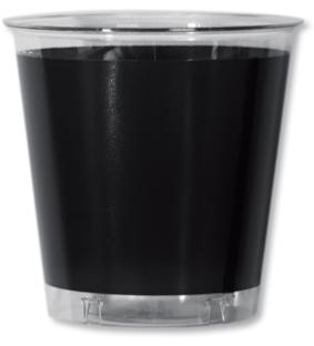 10 BICCHIERI KRISTALL cc.300 NERO