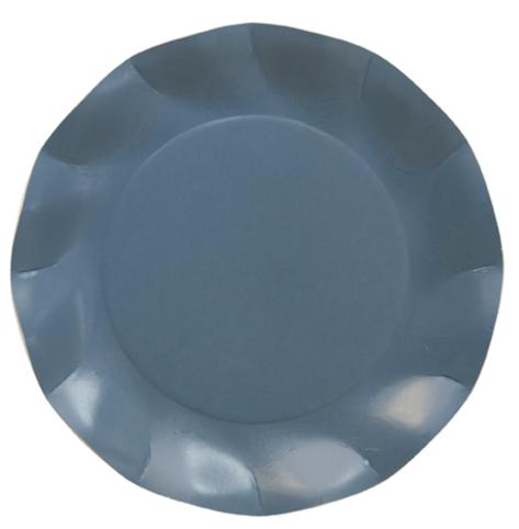 EX.TRA. PLASTIC FREE - 8 PIATTI GRANDI Ø 27 BLEU CANARD