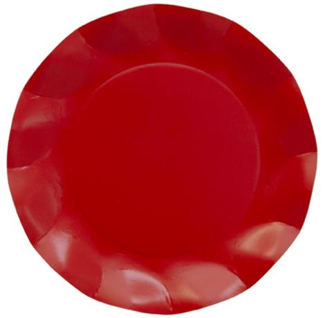 EX.TRA. PLASTIC FREE - 8 PIATTI PICCOLI Ø 21 ROUGE