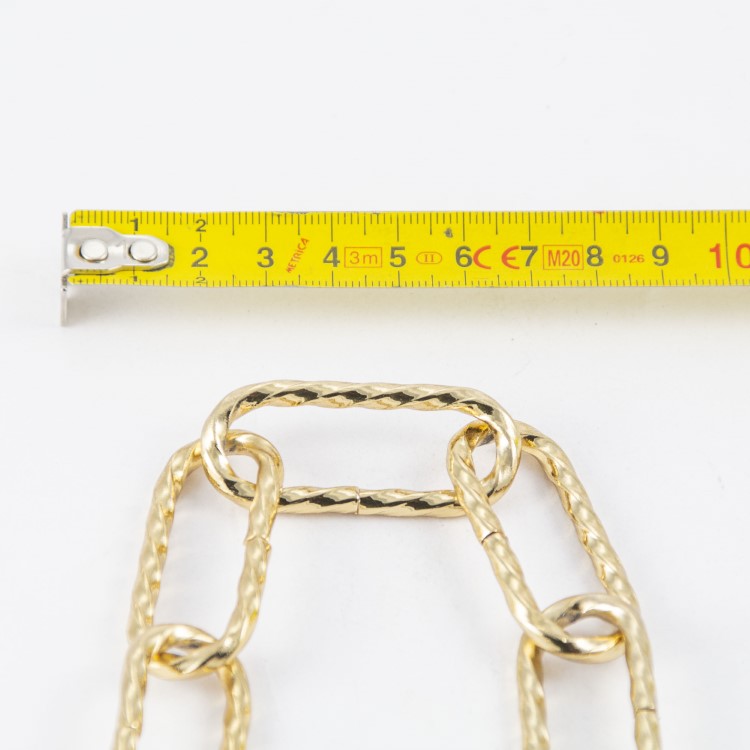 Catena A Corda Intrecciata Placcata Oro 18k, Collana In - Foto 8