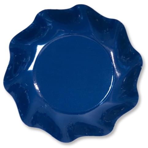 8 PIATTI COPPETTA PETALO Ø 18,5 BLU