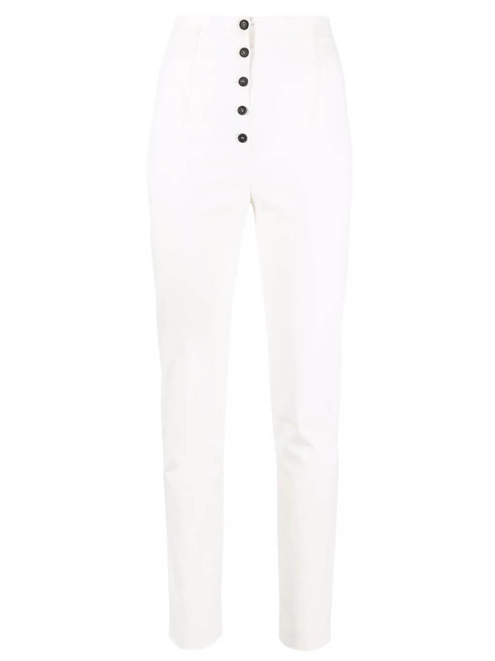 Pantaloni slim a vita alta