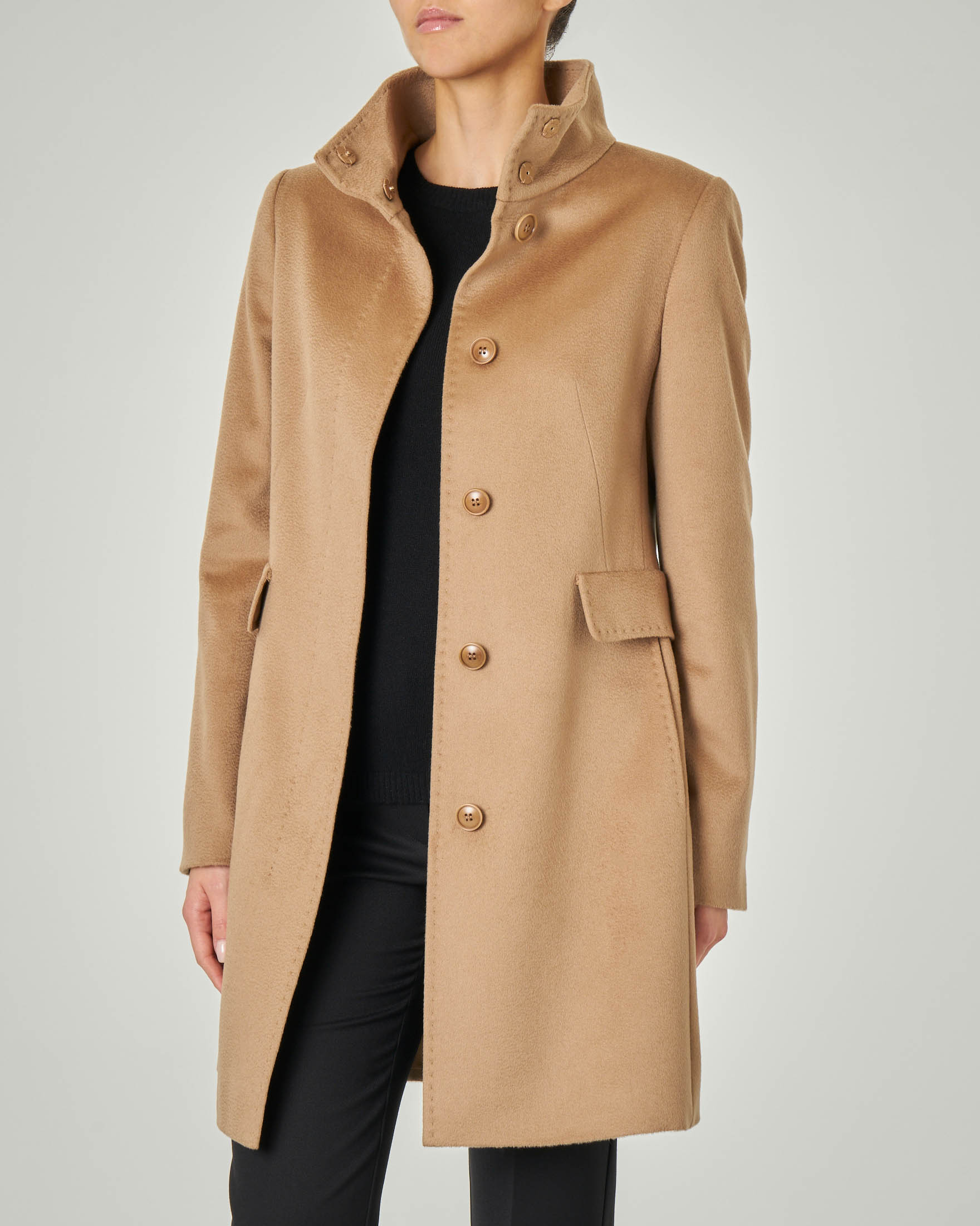 cappotto donna cammello