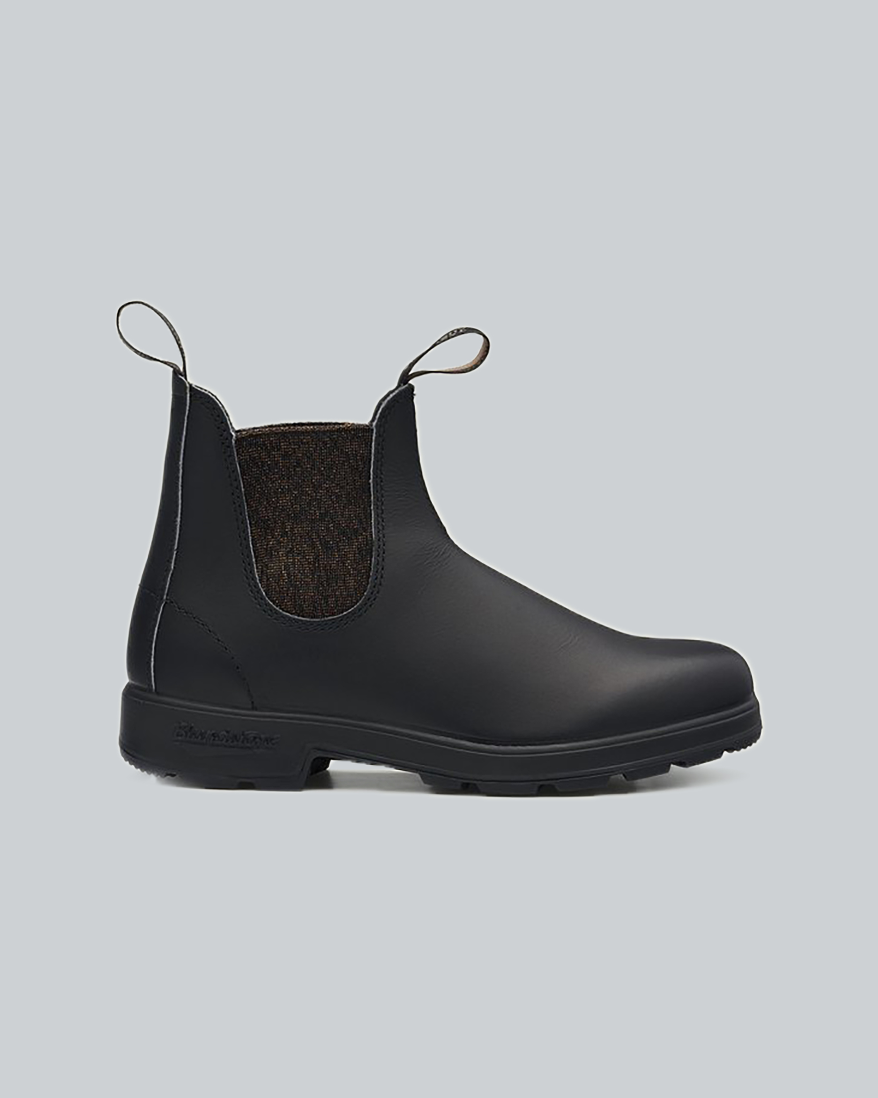 Stivaletto nero modello 1924  in pelle liscia con laterale elasticizzato in lurex color bronzo