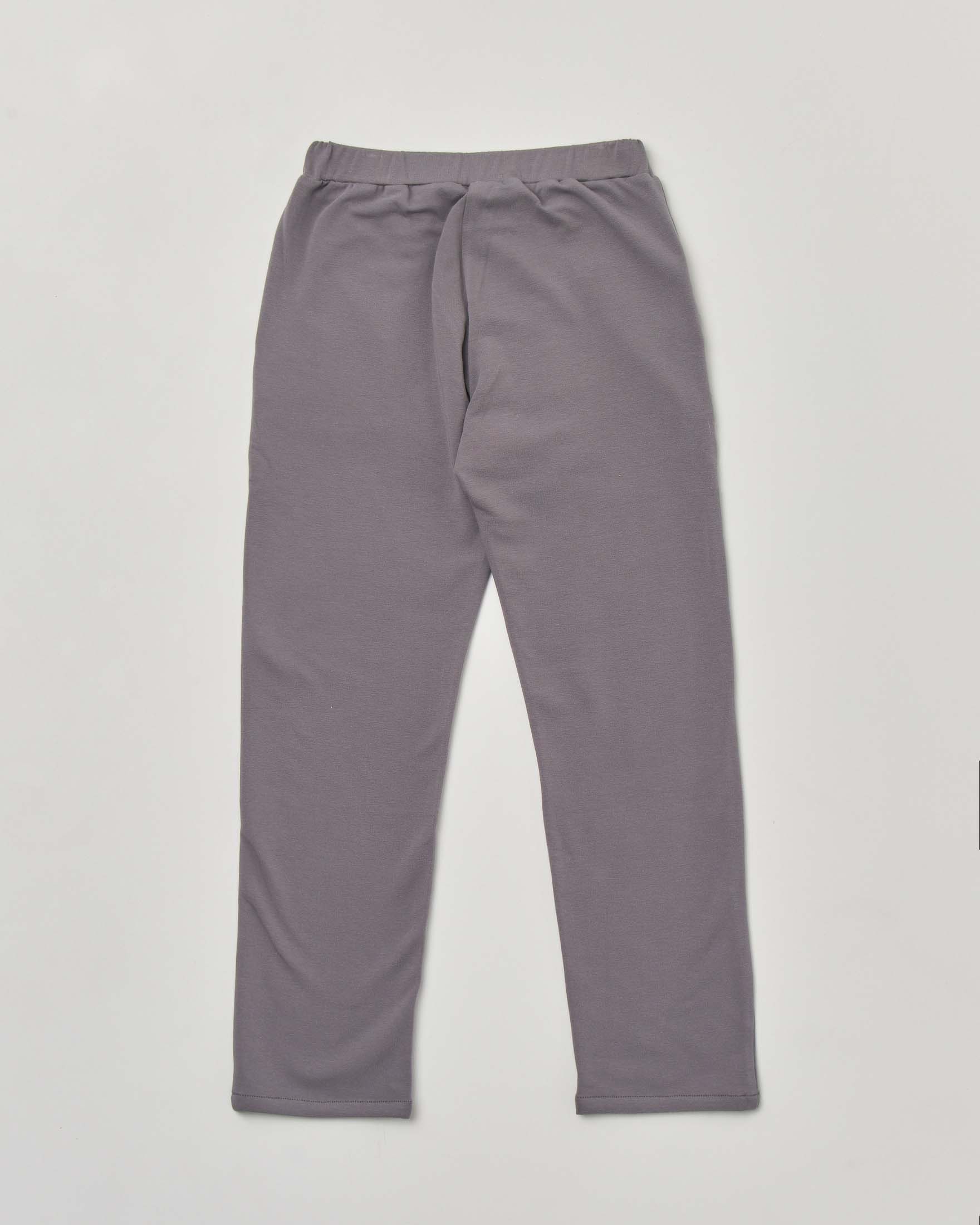 Pantaloni grigio in jersey di cotone stretch 36-38