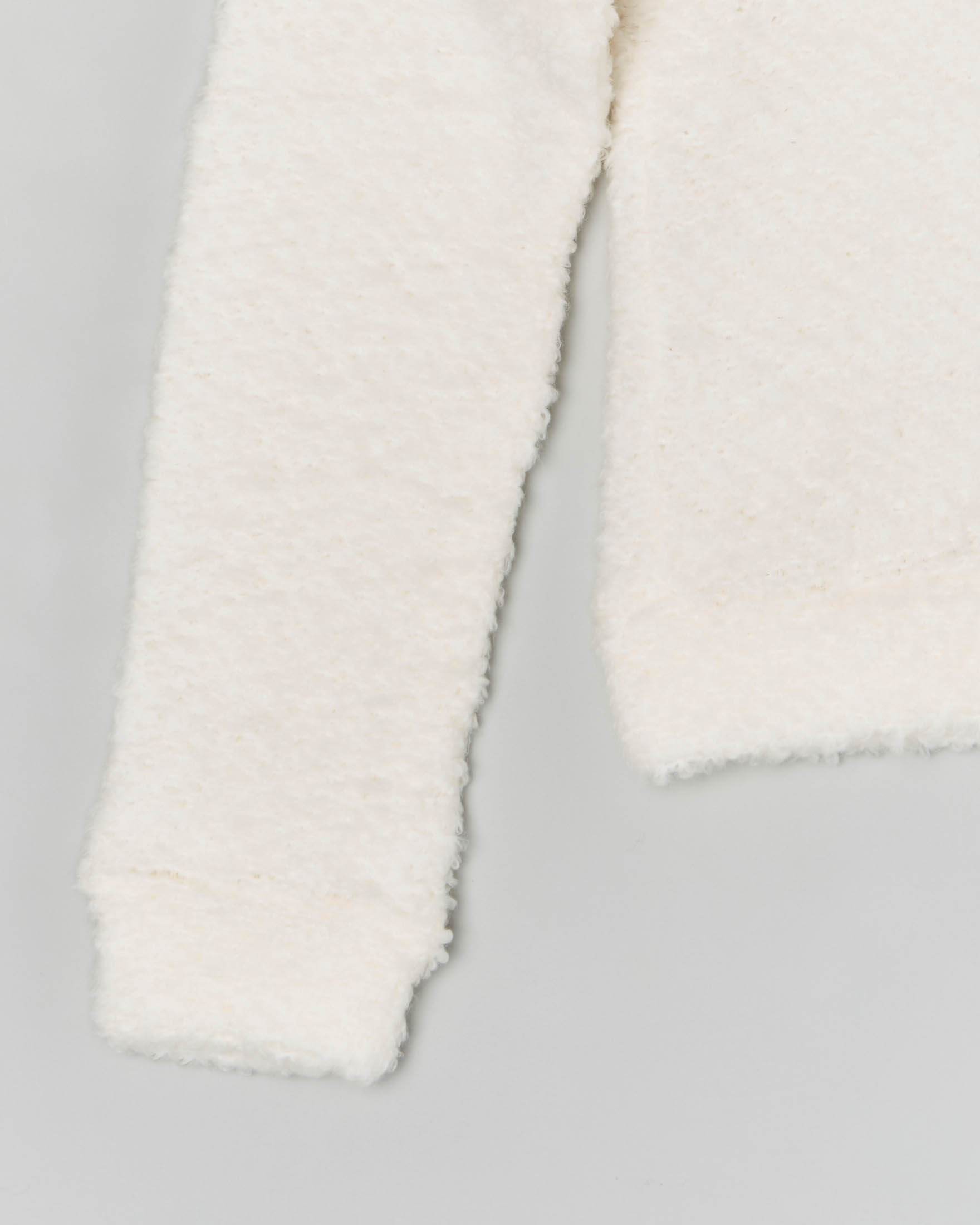 Maglioncino bianco in misto lana e cotone bouclè 36-38