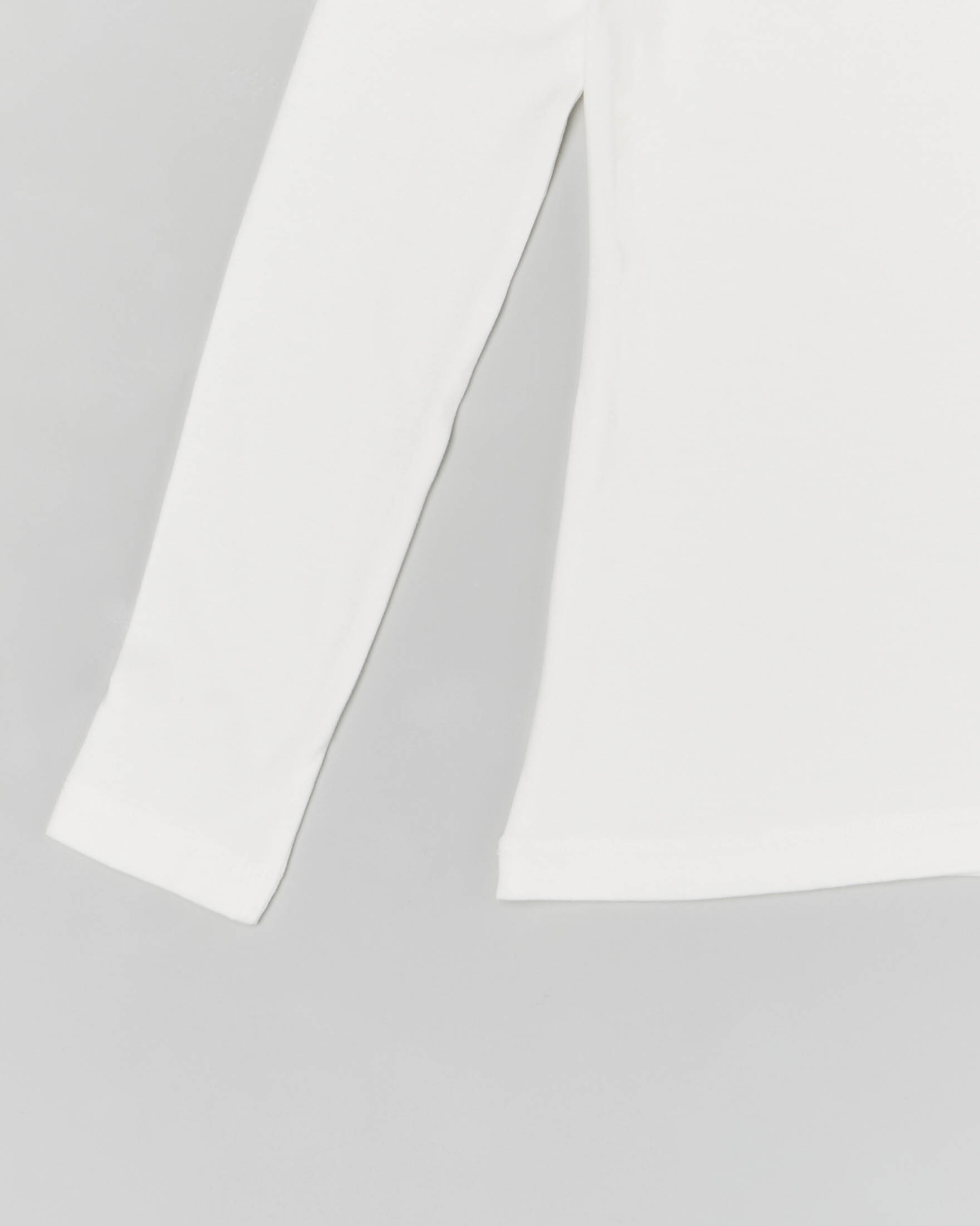 Maglia lupetto Elsy bianca a manica lunga in viscosa stretch 