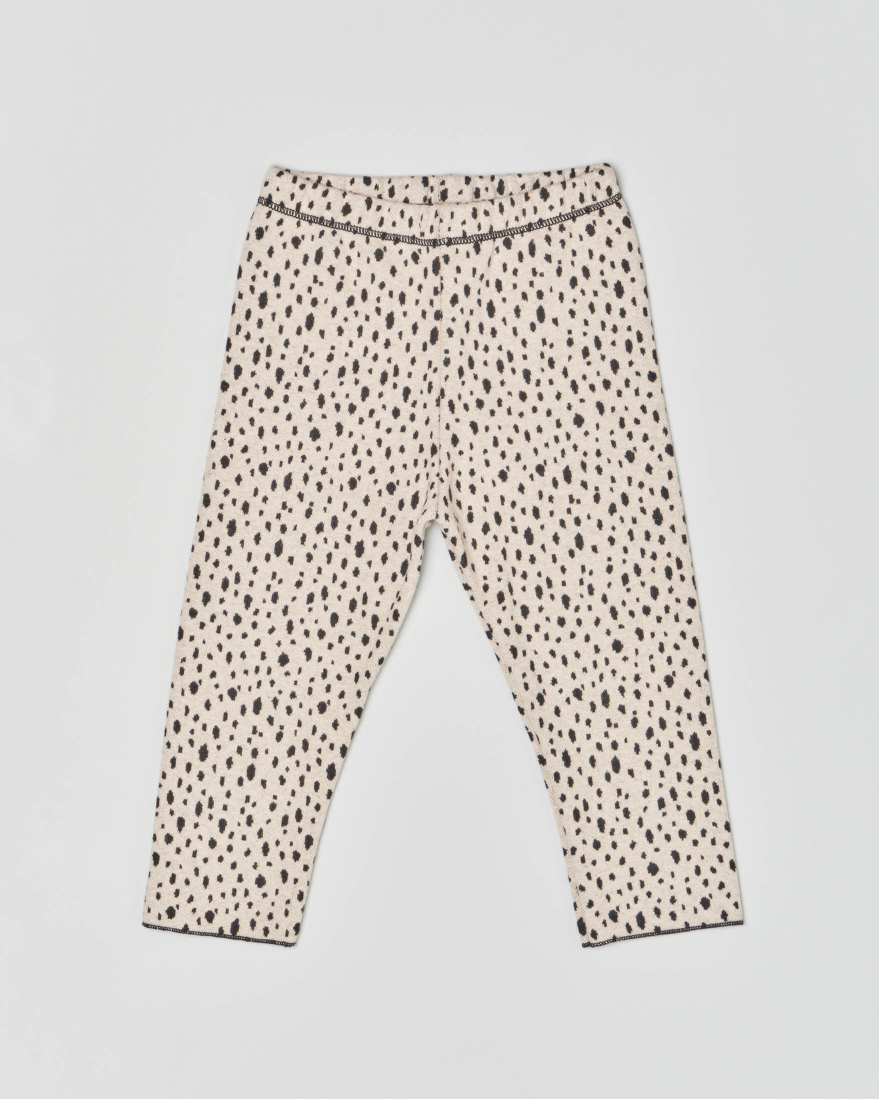 Pantalone in felpa con stampa animalier all over e vita elasticizzata 9-18 mesi