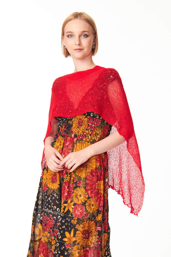 Red passion cape