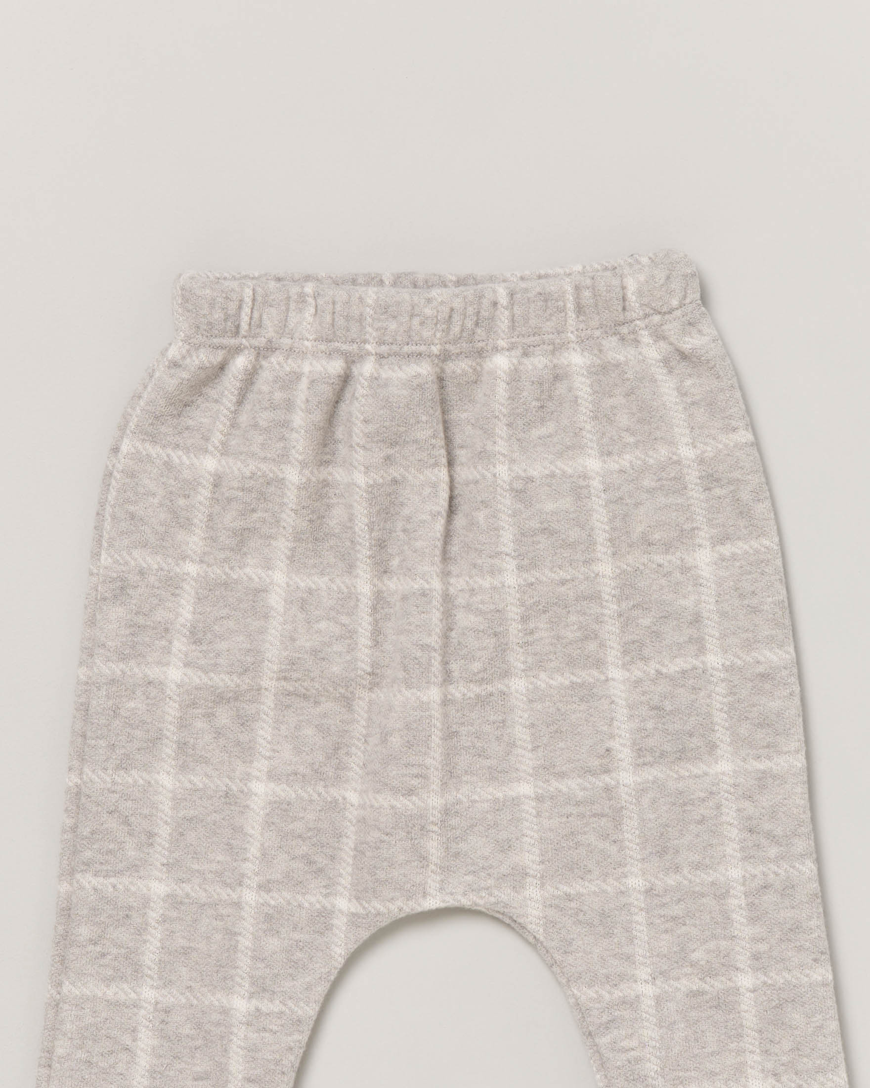 Pantalone grigio in fantasia finestrata 9-18 mesi