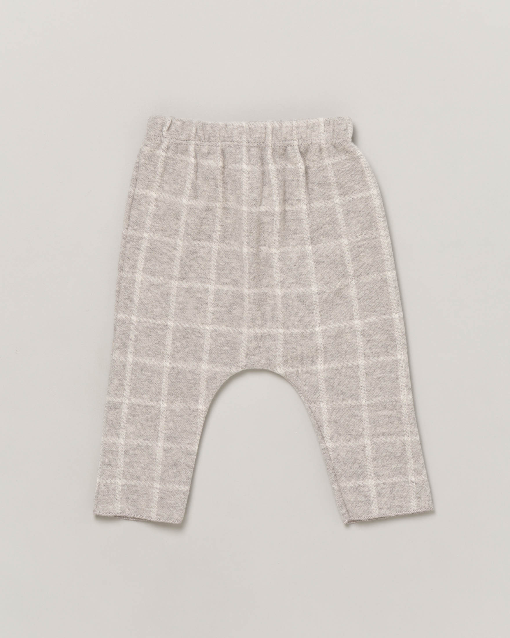 Pantalone grigio in fantasia finestrata 9-18 mesi