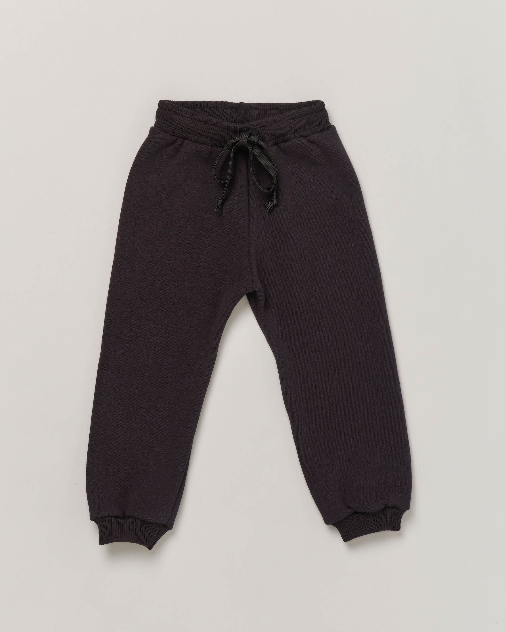 Pantalone nero in felpa tinta unita 2-3 anni