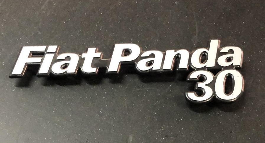 Scritta Posteriore Fiat Fondo Blu (con Perni - Foto 9