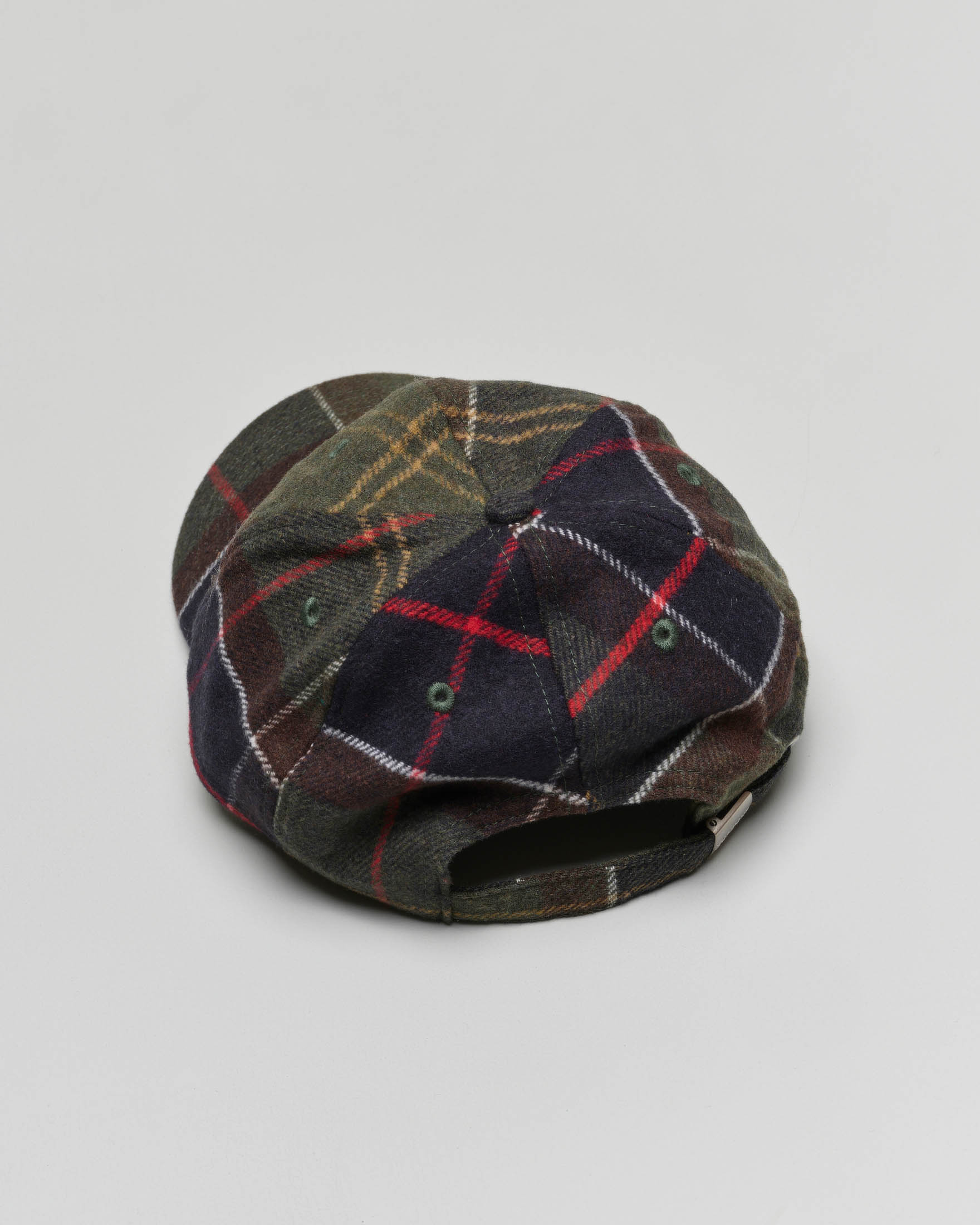 Berretto baseball Barbour in lana tartan check