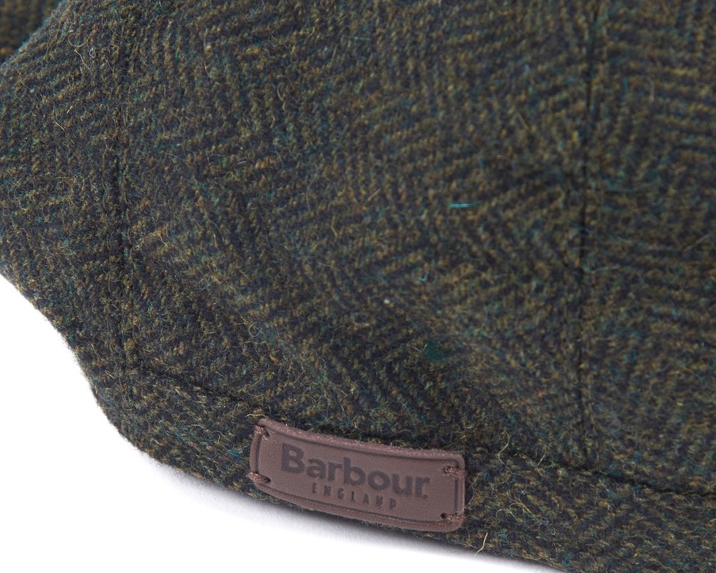 Coppola Barbour in lana con fantasia spinata verde