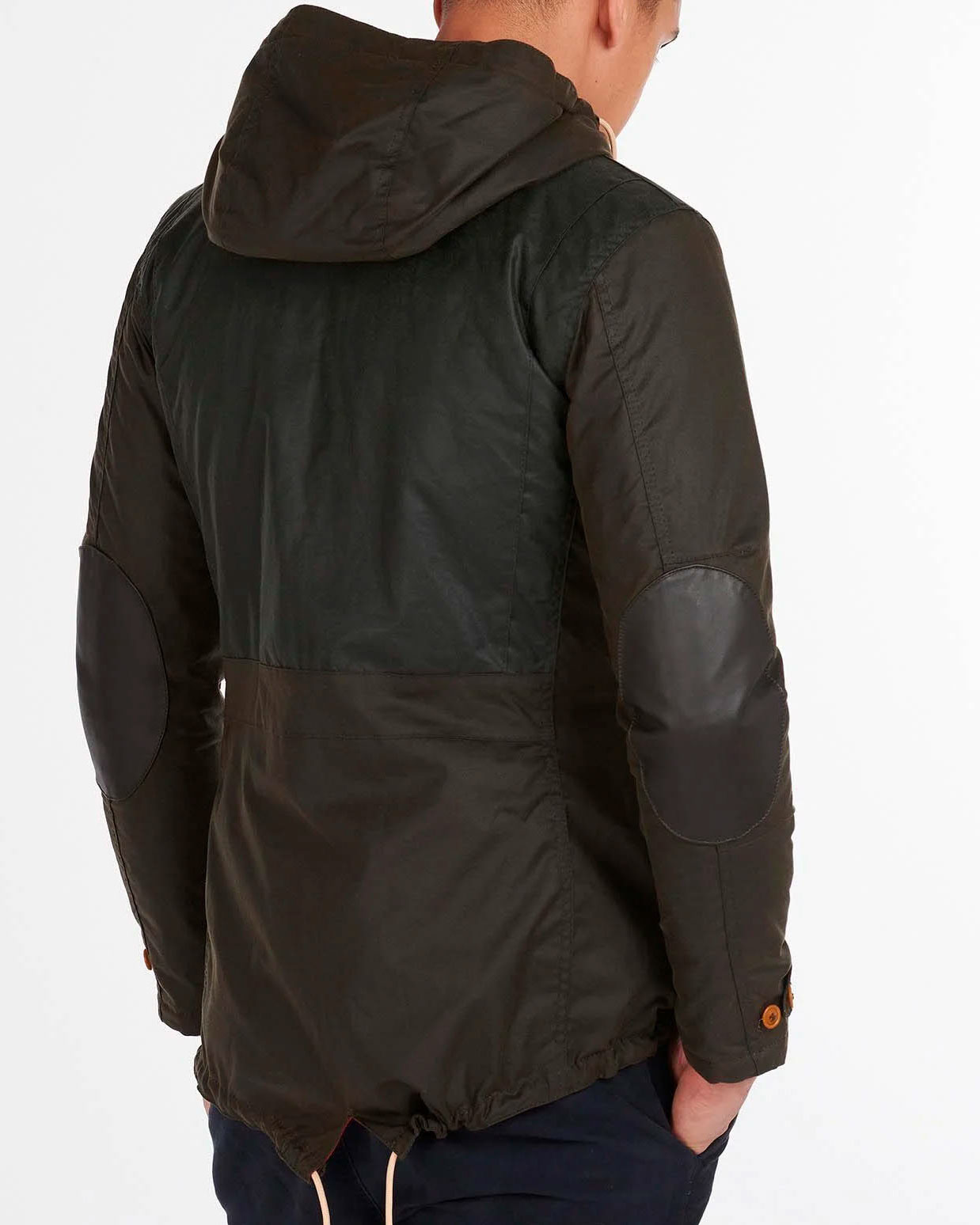 Barbour Game Waxed Cotton Parka verde scuro