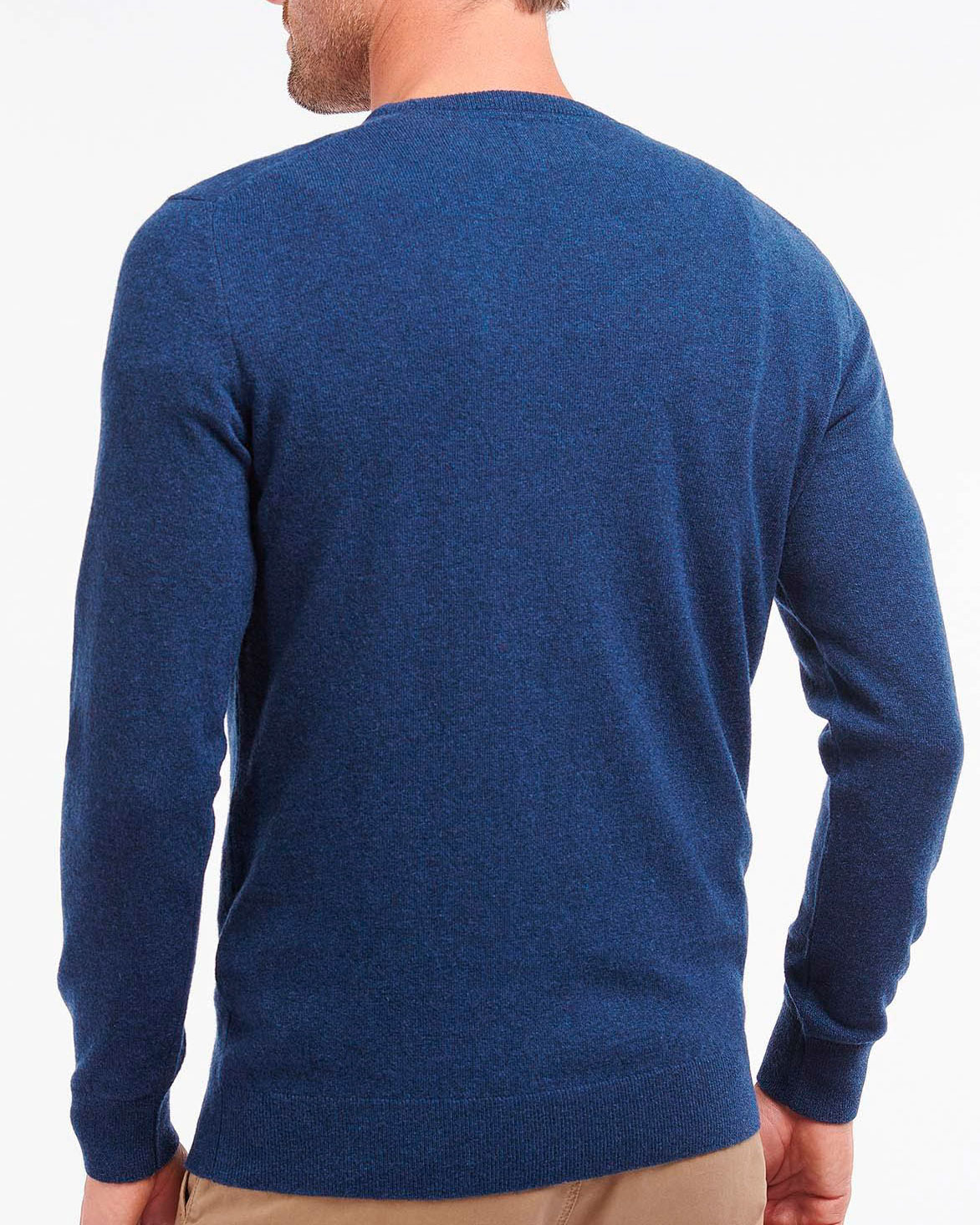 Maglia girocollo Barbour blu indaco in pura lana image