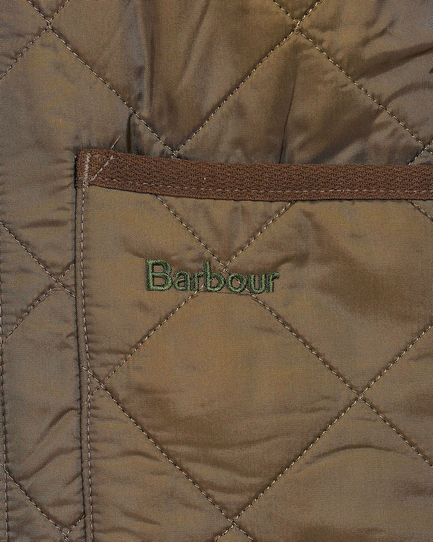 Gilet interno Barbour Polar Quilt verde militare trapuntato a rombi