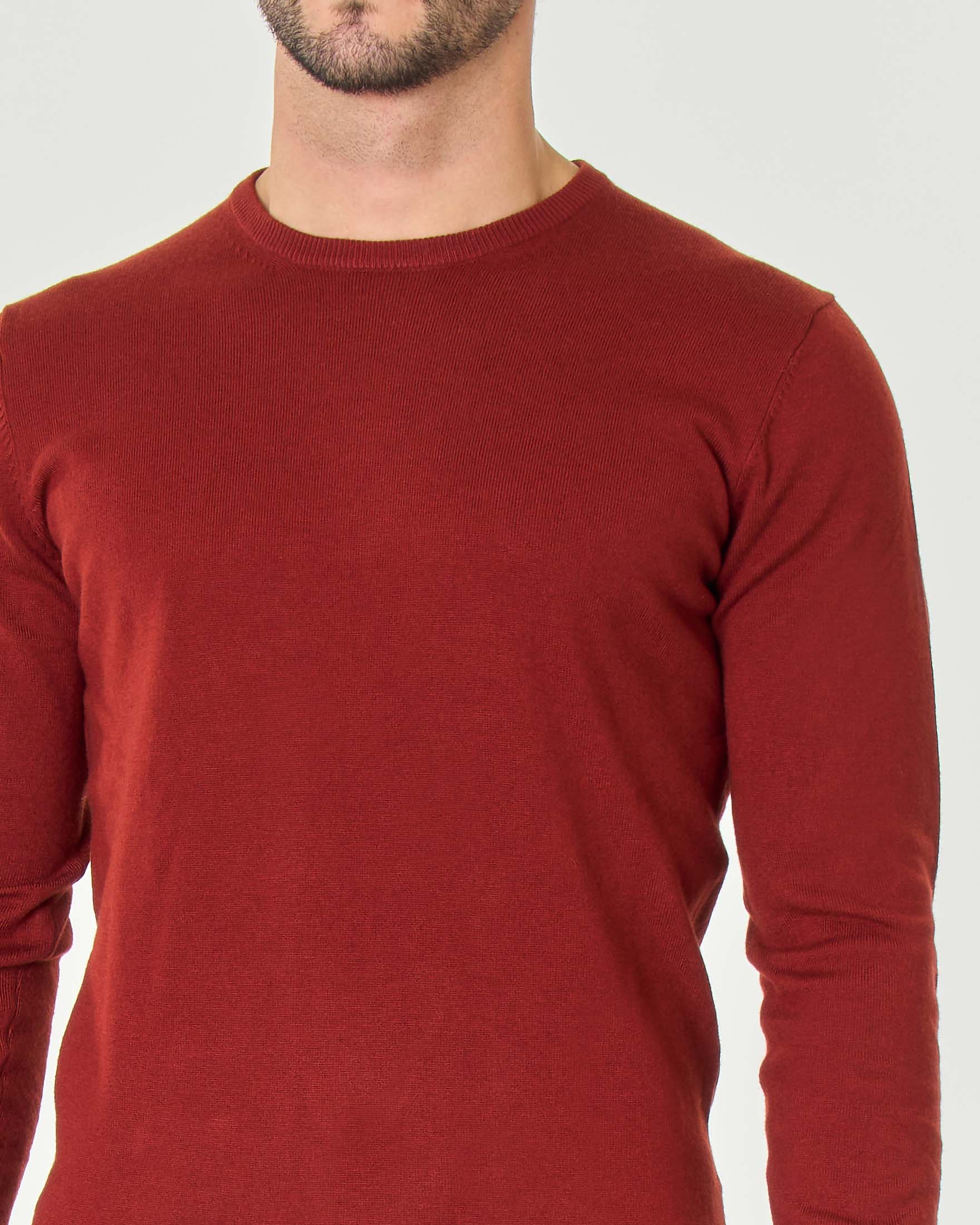 Maglioncino Uomo Girocollo In Misto Lana - Maglia Inglese Basic | Colori Vari | Made In Italy - Foto 9