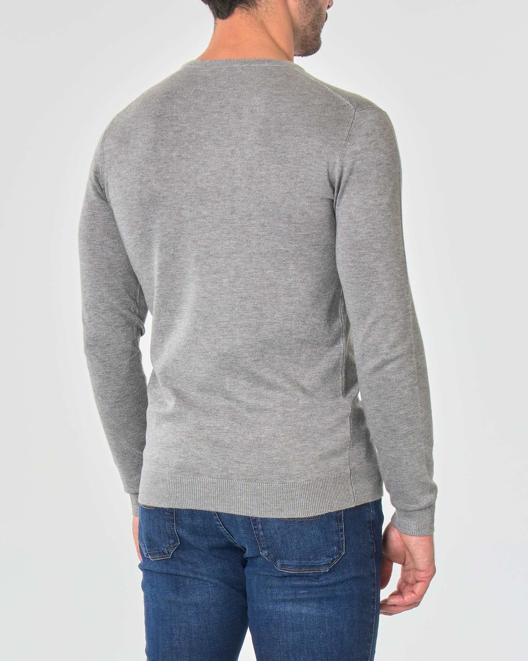 Maglia girocollo Paul Baker grigio chiaro tinta unita