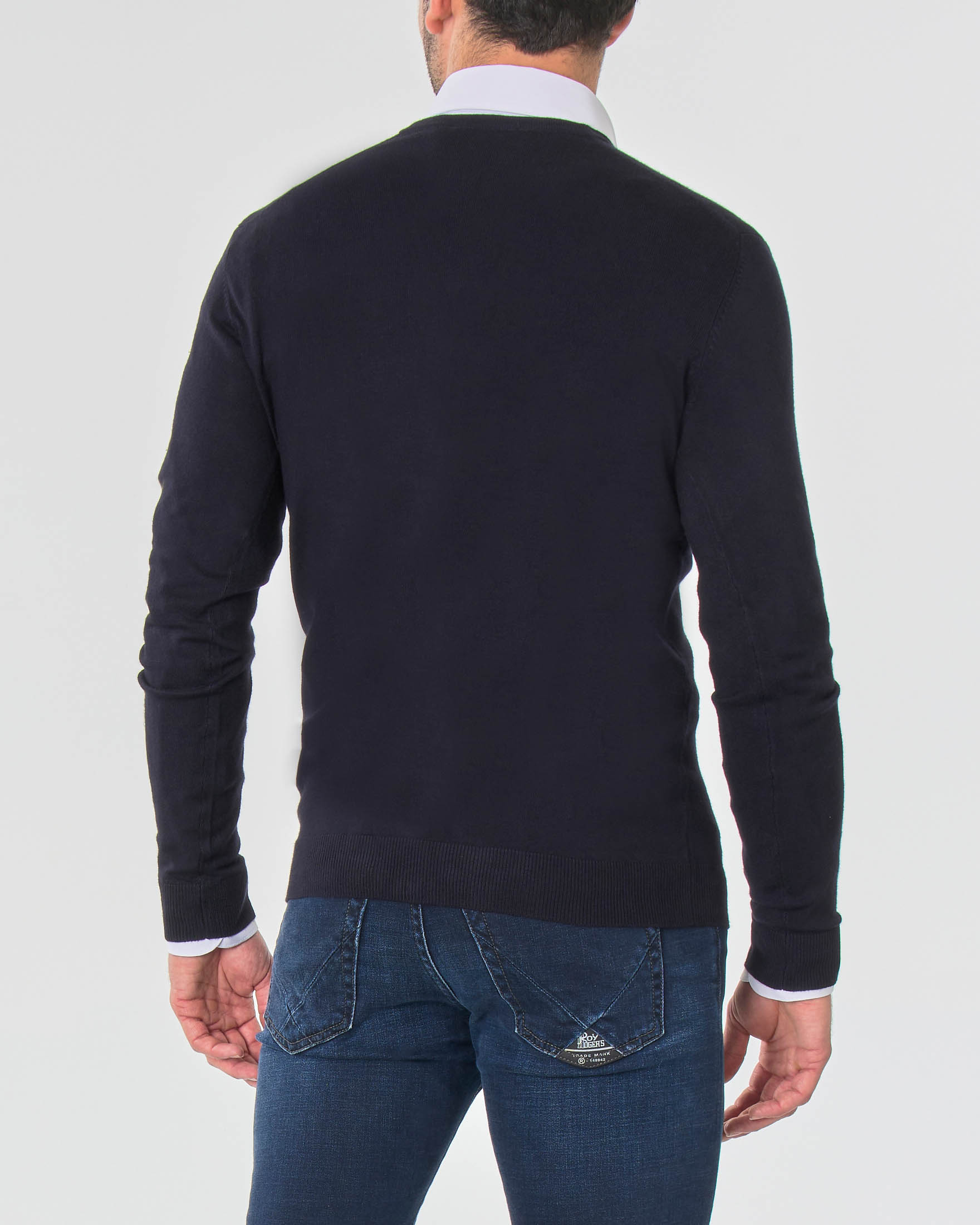 Cardigan Paul Baker blu in viscosa
