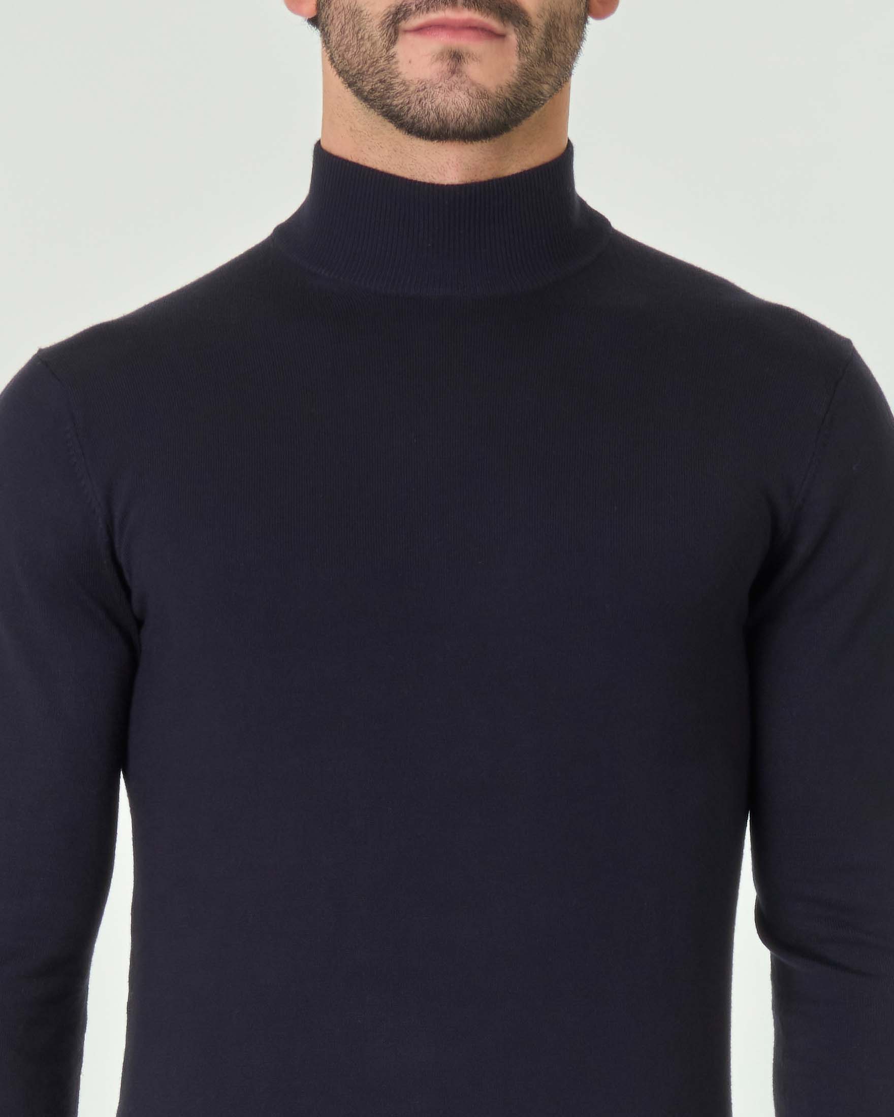 Lupetto Paul Baker blu tinta unita image