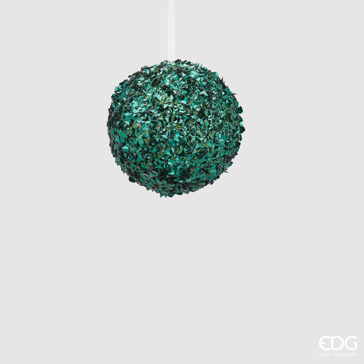 Palla Glitter Verde in Pvc d.10 Edg