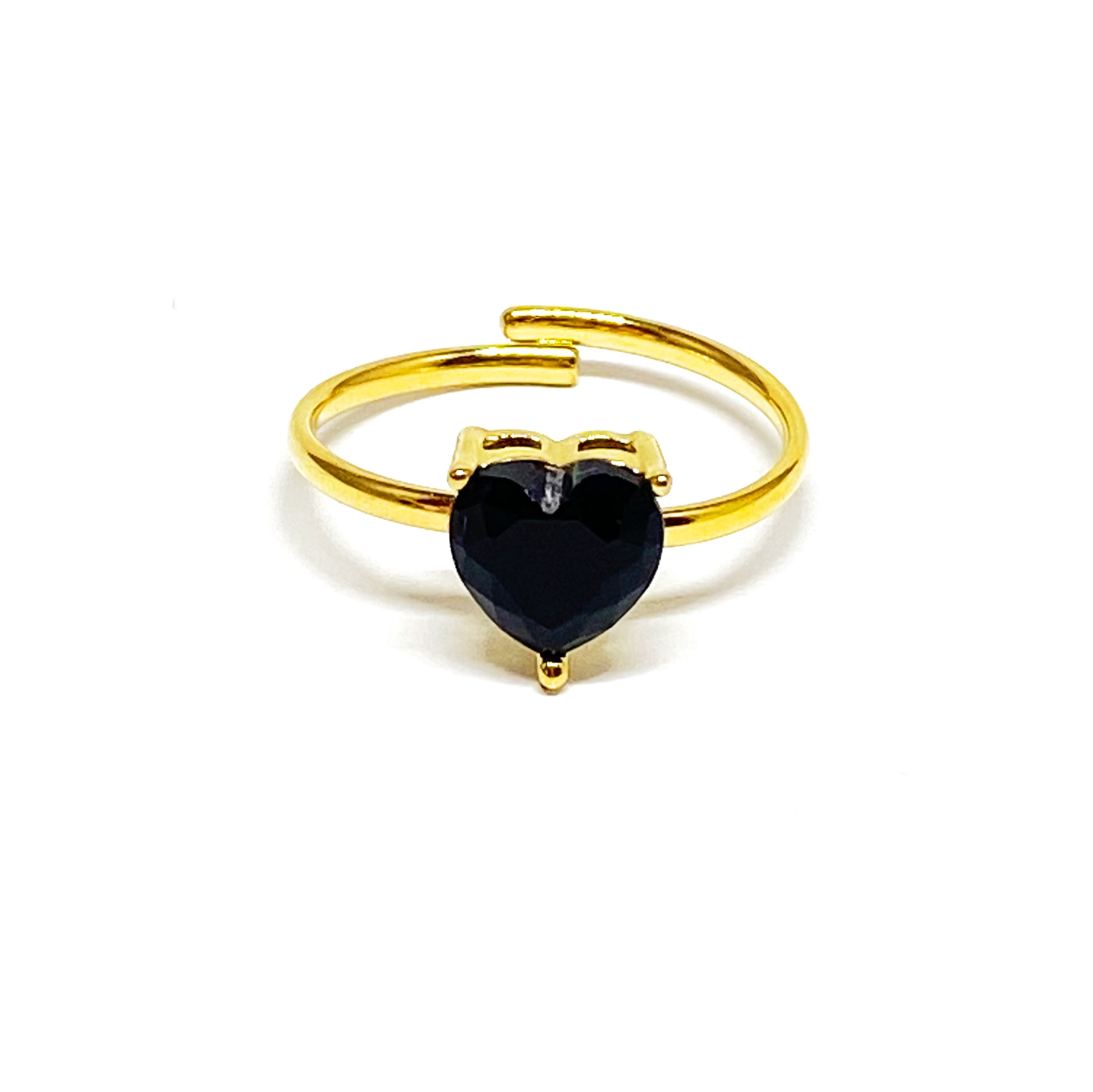 Anello on sale cuore nero