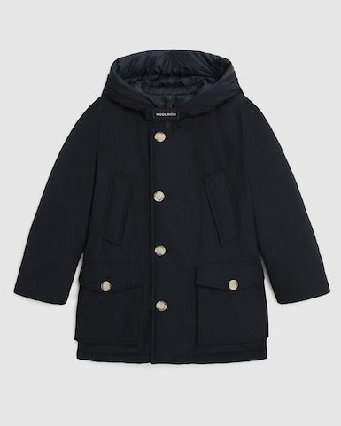 Arctic Parka Woolrich blu con cappuccio 