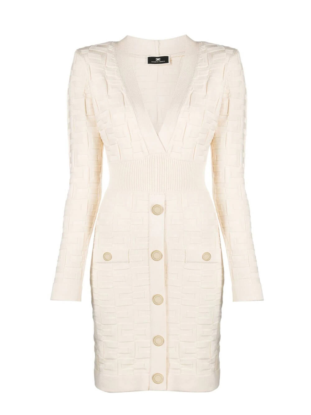 Mini dress embossed