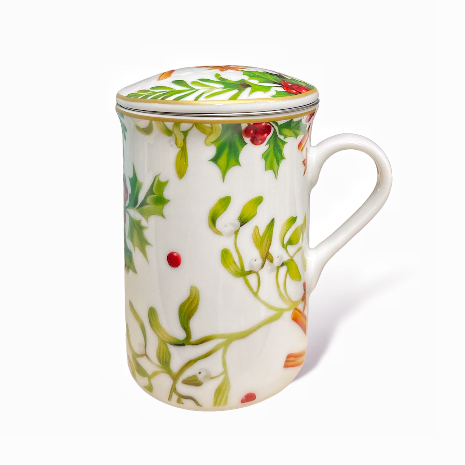 Tisaniera con Filtro in Fine Porcellana Redberry d.7 h.11 Fade