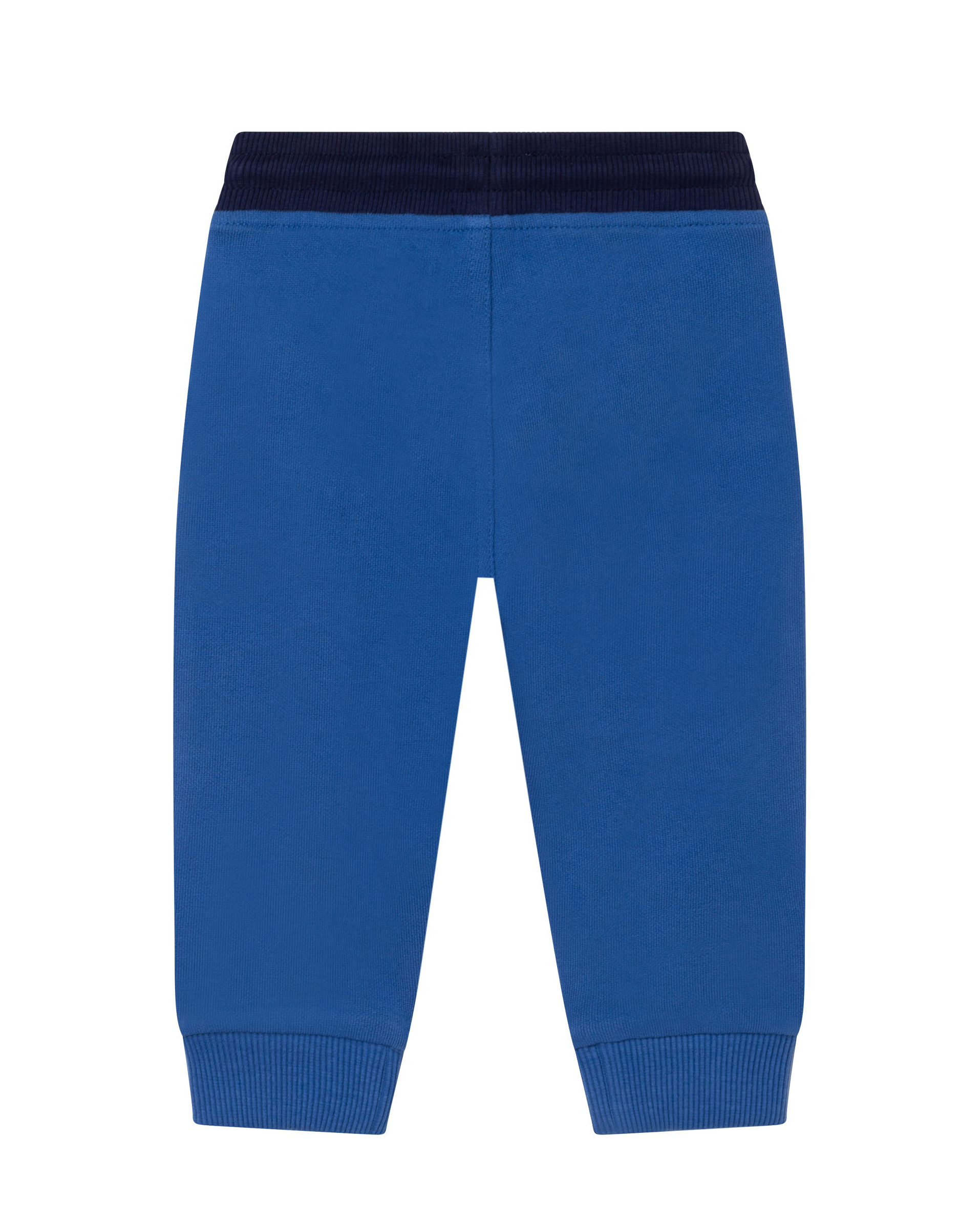 Pantalone blu royal in felpa con elastico blu in vita 9-18 mesi