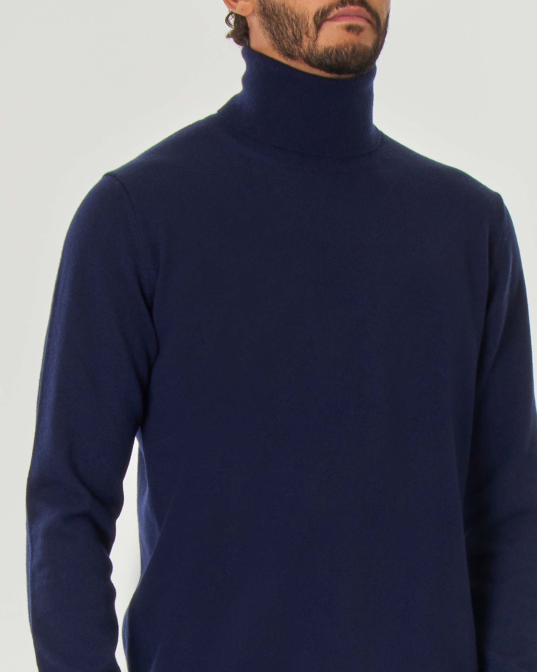 Dolcevita Pellizzari blu in puro cachemire image