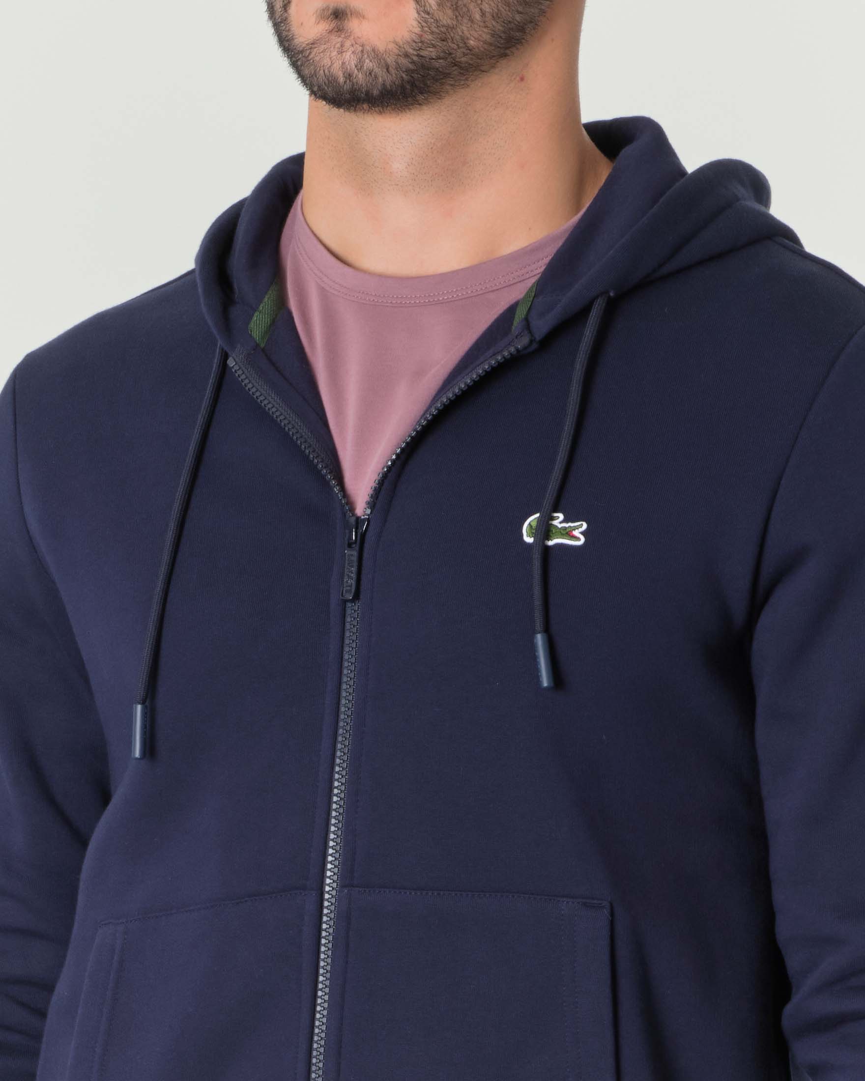 felpa con logo ricamato