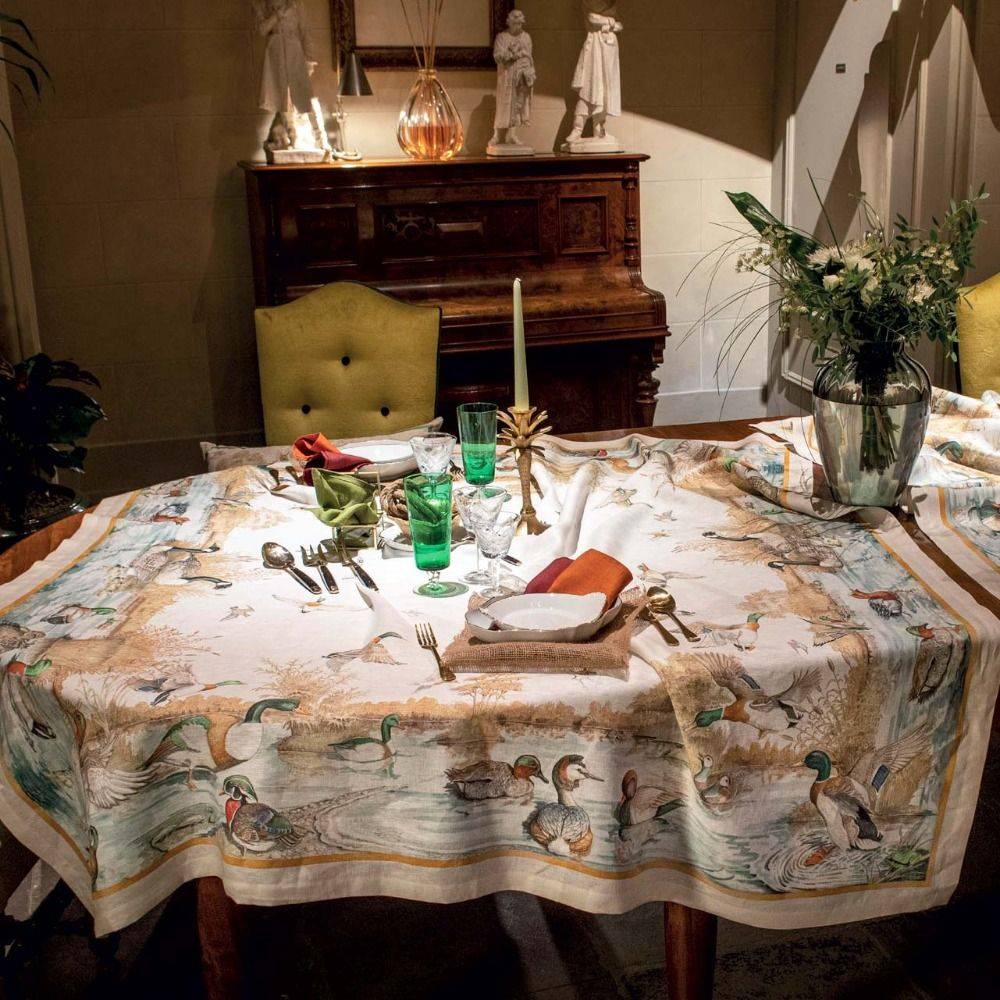 TESSITURA TOSCANA TELERIE tablecloth | Laguna 100% linen