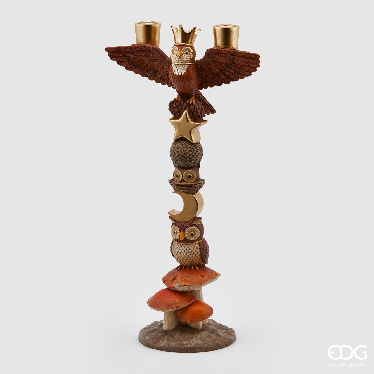 Portacandela Bosco x 2 Poly 26x16x51h Edg