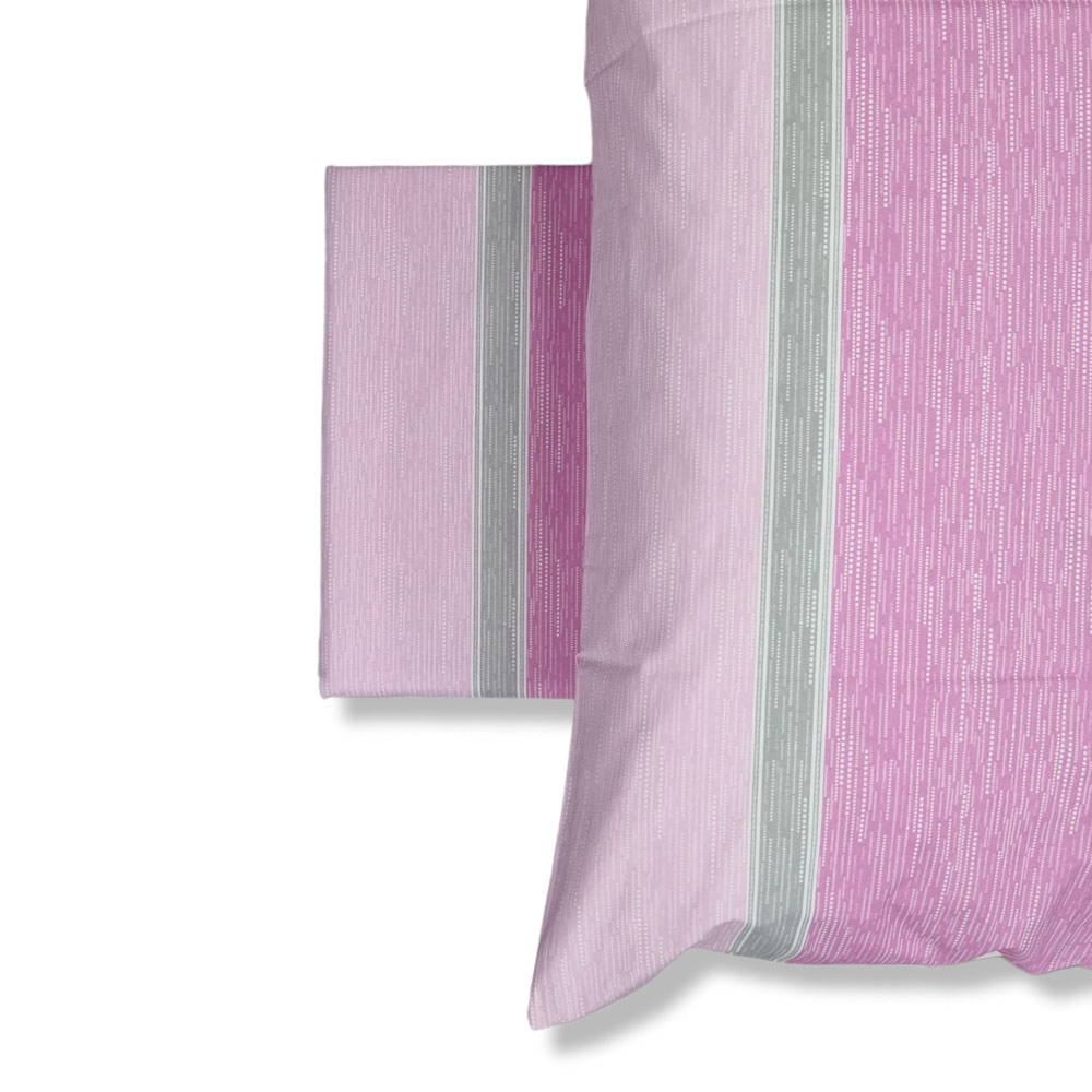 MIAMI melange fuxia French bed cotton sheets