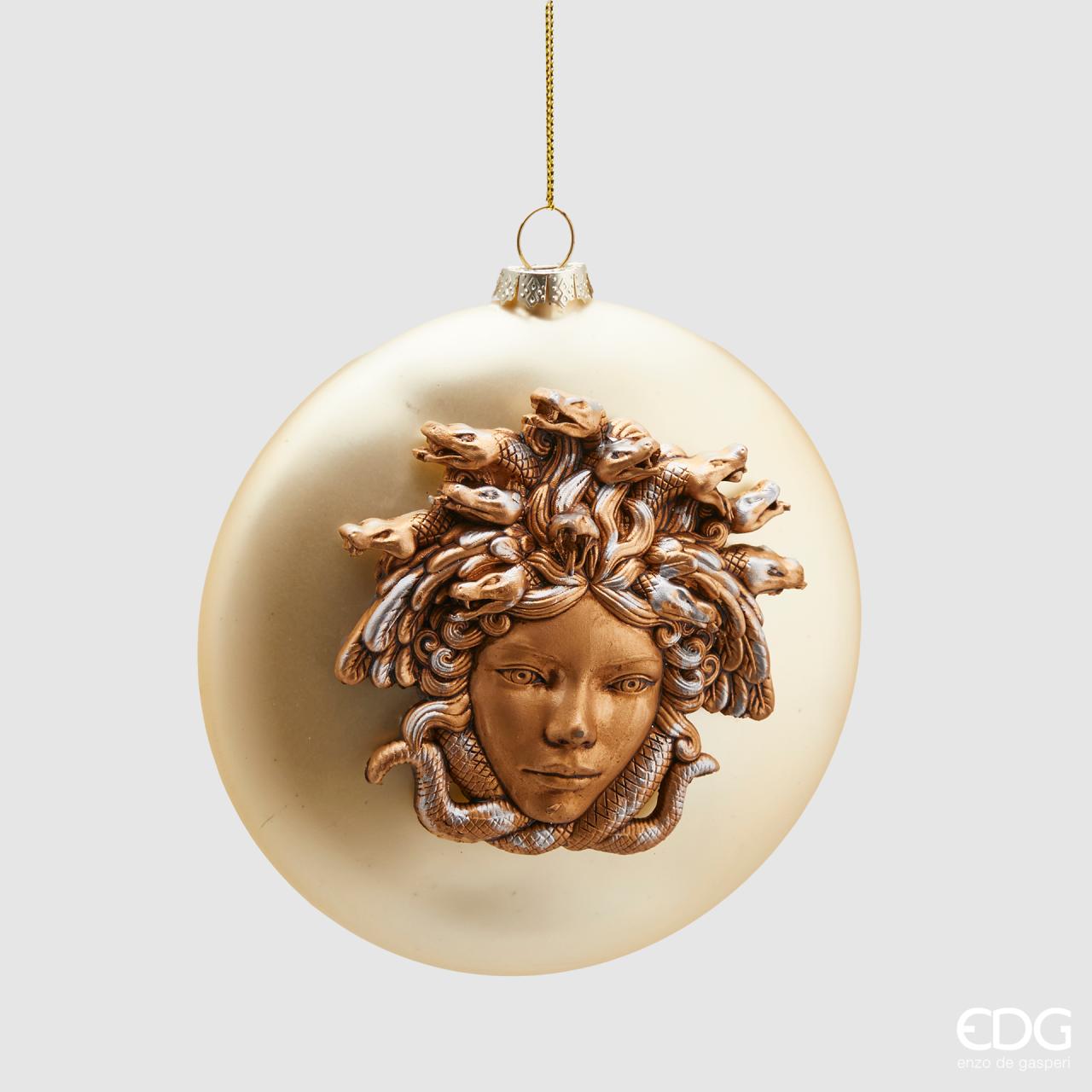 Palla in Vetro Medaglione Medusa d.12 Edg