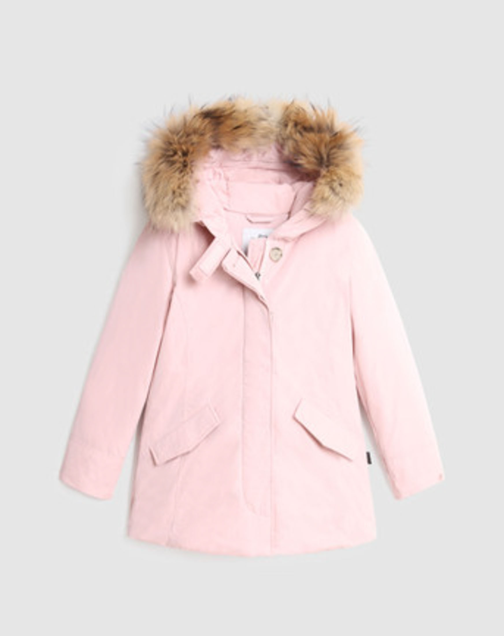 Arctic Parka Luxury rosa con pelliccia in procione staccabile 