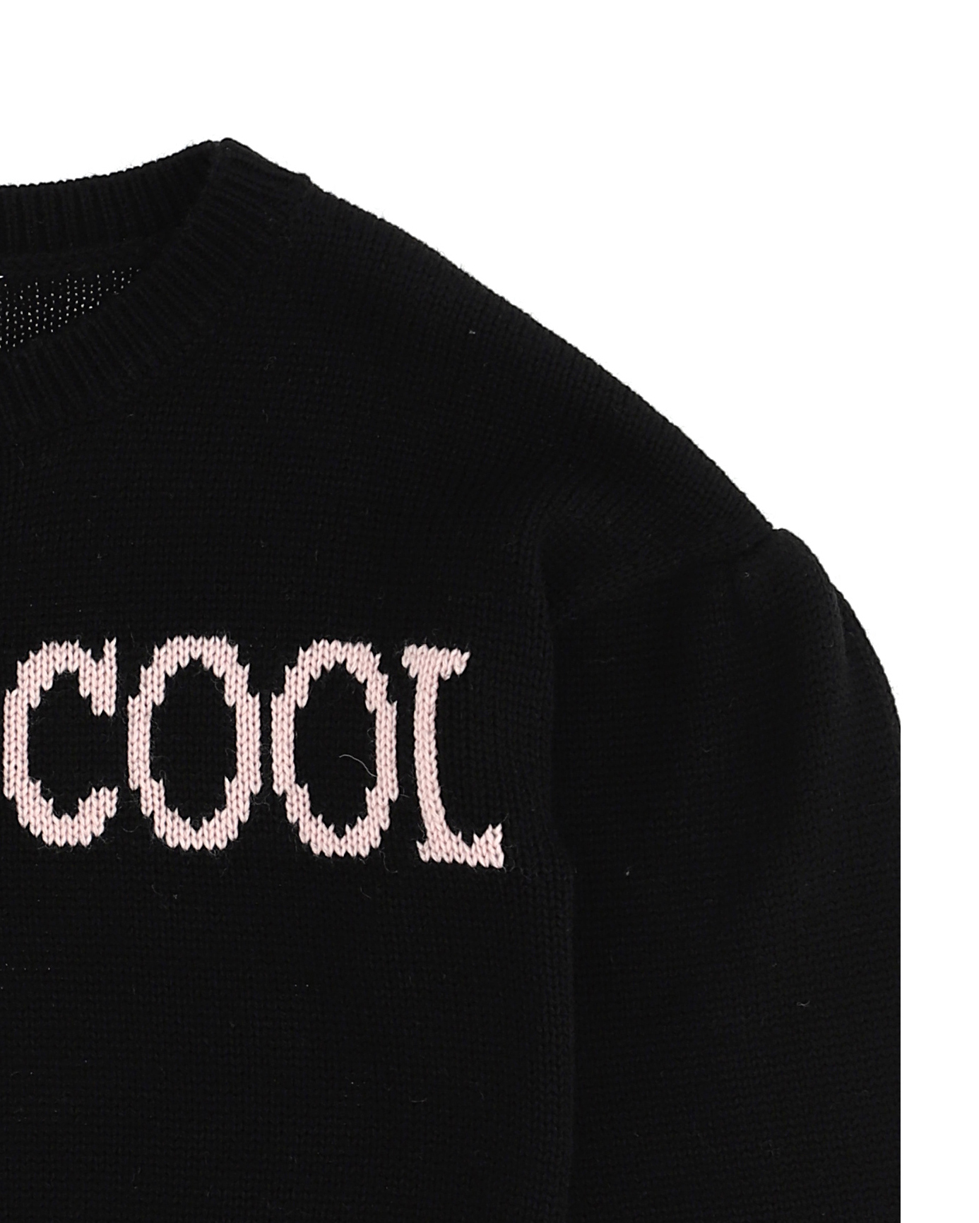 Maglioncino nero con maxi scritta jaquard rosa  i'm so cool 14 anni
