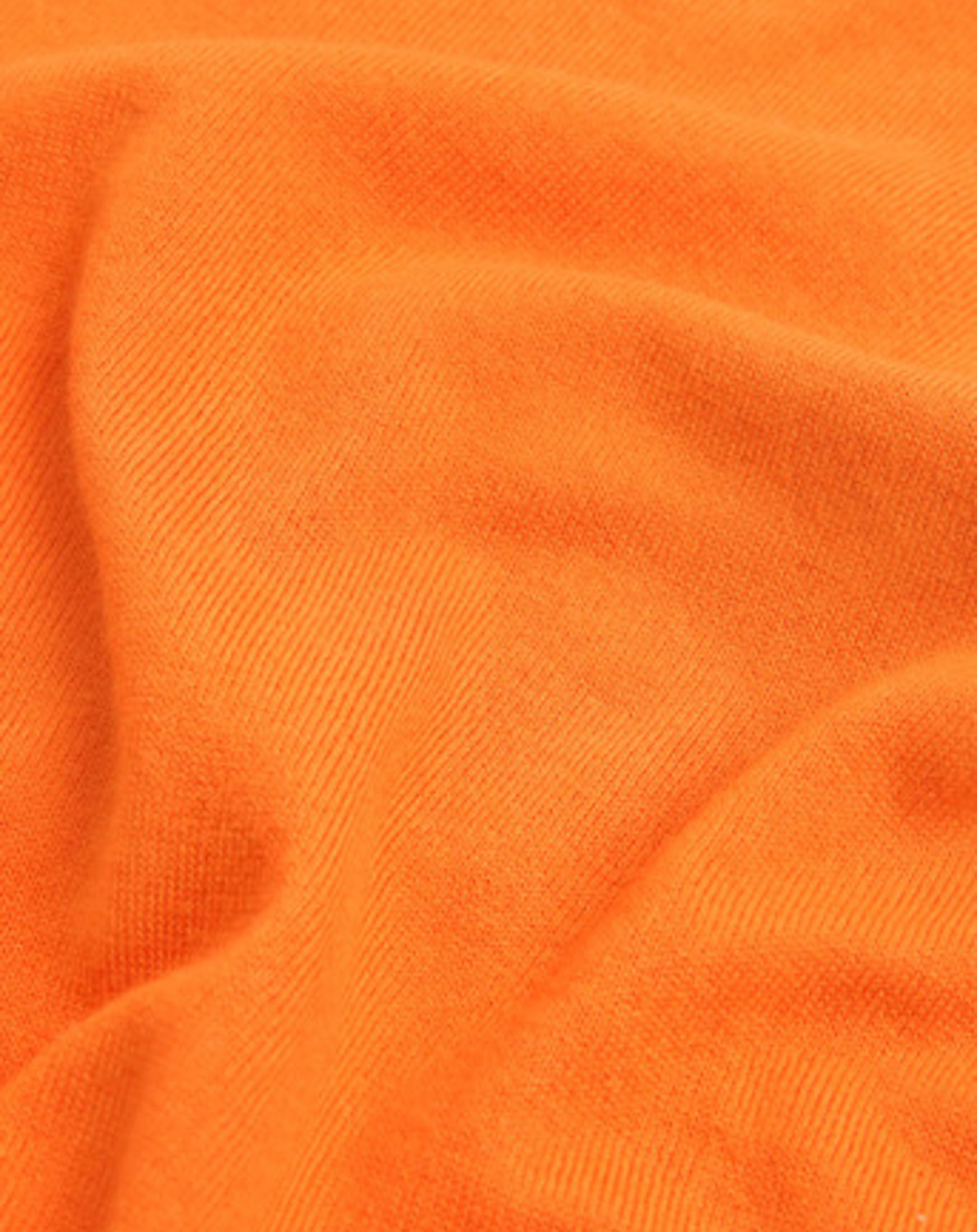 Maglia arancione girocollo in misto cotone e lana con logo sulla manica 10-16 anni
