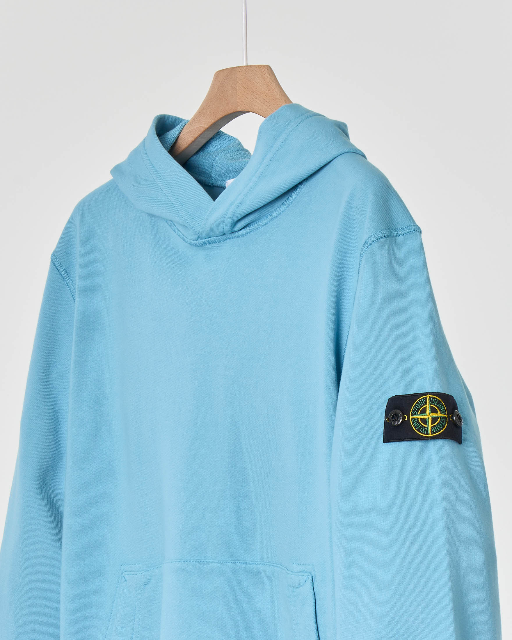 Felpa stone island sales con logo davanti